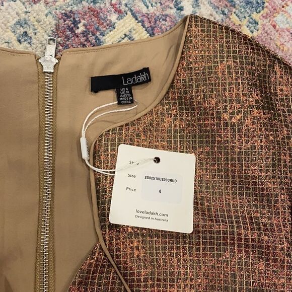 Ladakh rose gold mini dress - Picture 2 of 4